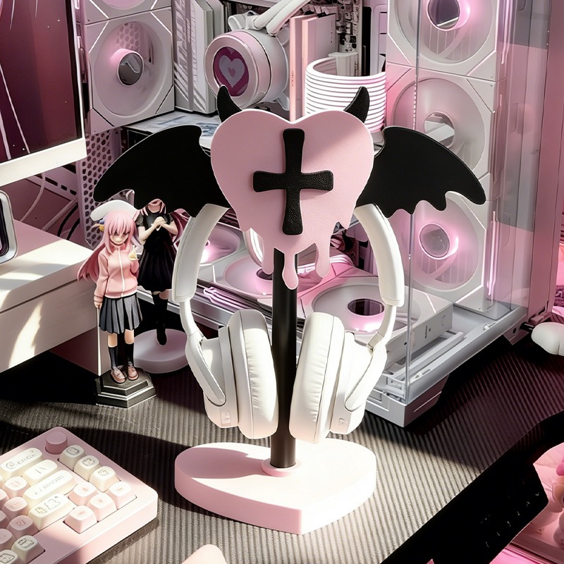 Cute Aesthetic Headphone Stand - Gaming Accessories Aesthetic ulasan dan harga