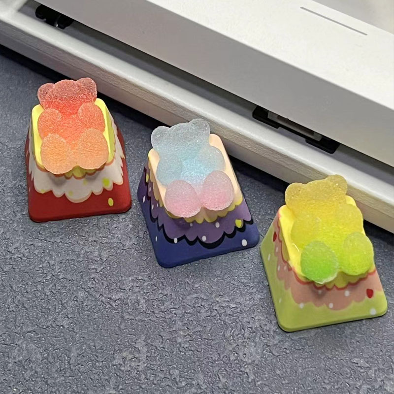 Bear Keycaps Backlight Cherry  - Gaming Accessories Aesthetic ulasan dan harga
