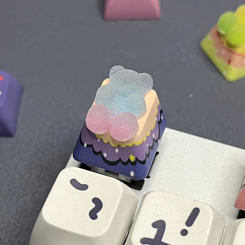 Bear Keycaps Backlight Cherry  - Gaming Accessories Aesthetic ulasan dan harga
