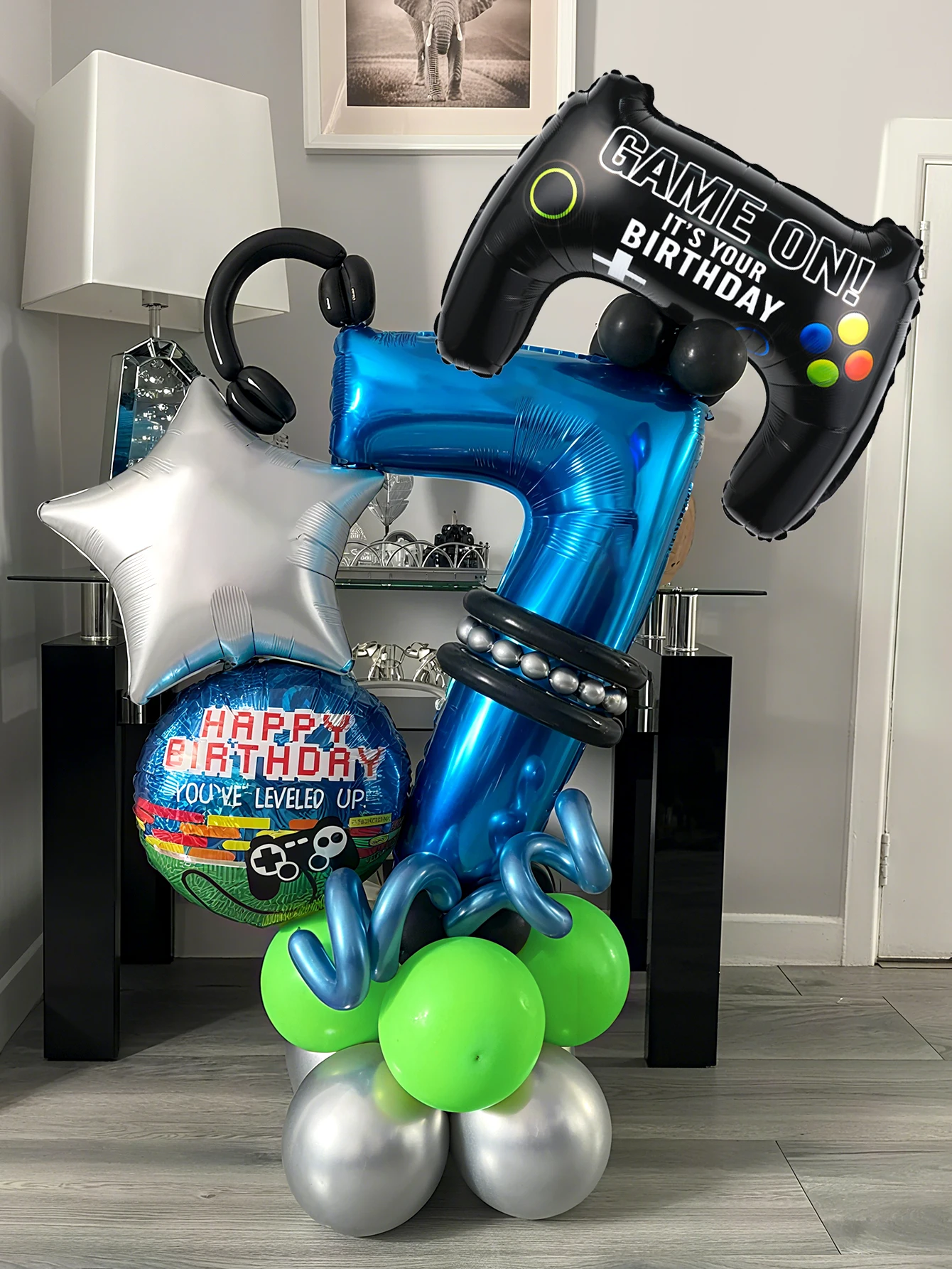 32PCS Game Theme Birthday Numb - Gaming Accessories For Room ulasan dan harga