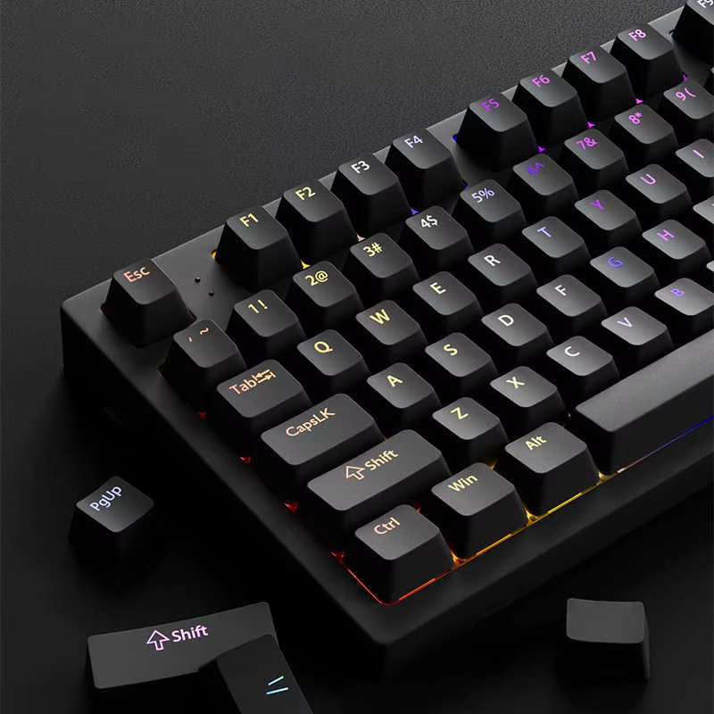 130+ Keys Black Custom Double  - Gaming Accessories Aesthetic ulasan dan harga