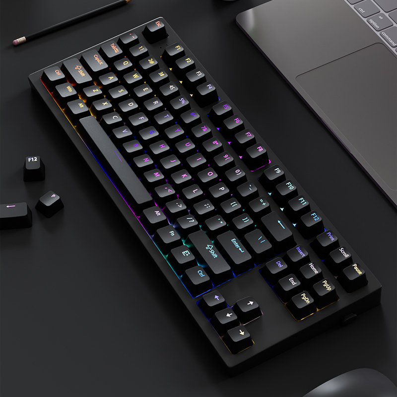 130+ Keys Black Custom Double  - Gaming Accessories Aesthetic ulasan dan harga